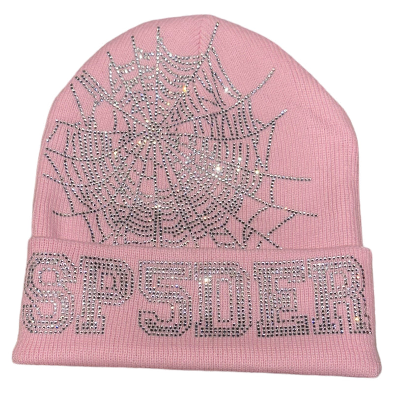 Sp5der Web Beanie Pink