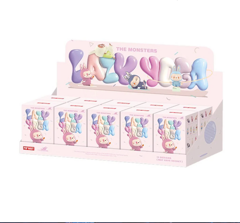 Pop Mart Labubu The Monsters Lazy Yoga Series Figures Sealed Case