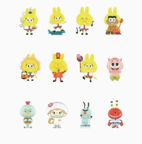 Pop Mart Labubu The Monsters Spongebob Series Sealed Case