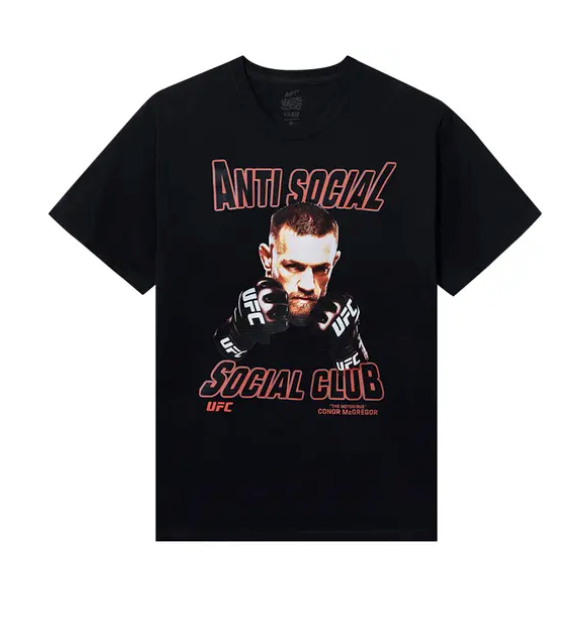 Anti Social Social Club x UFC Nototorious Tee - Black