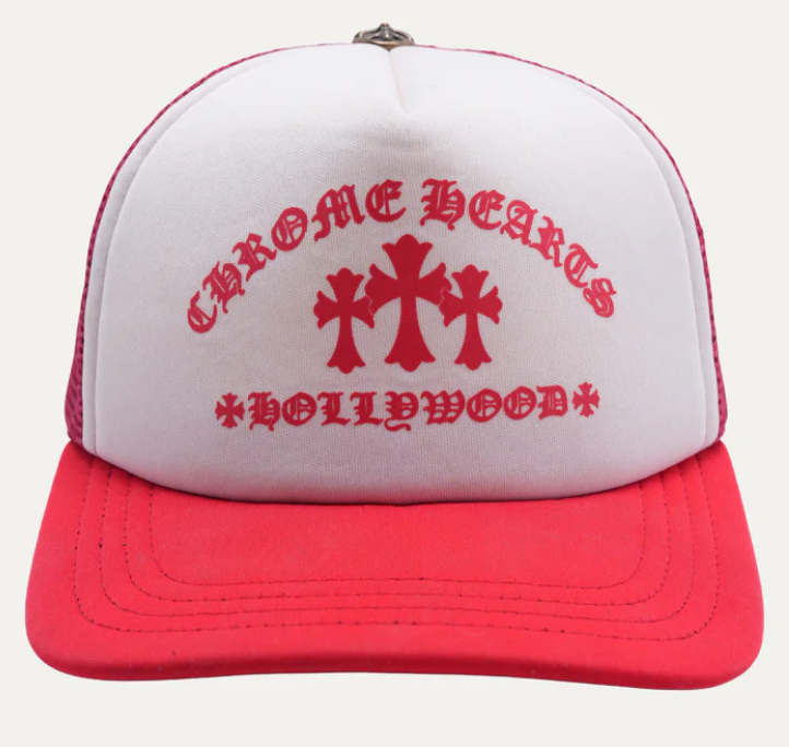 Chrome Hearts King Taco Trucker Hat Red/White