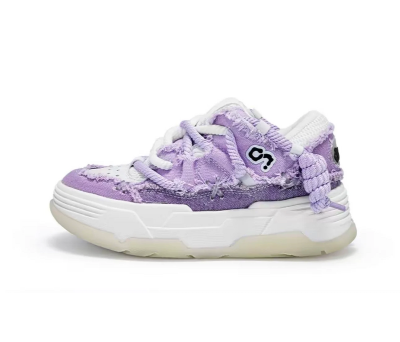 CN Denim Bread Shoes-Purple