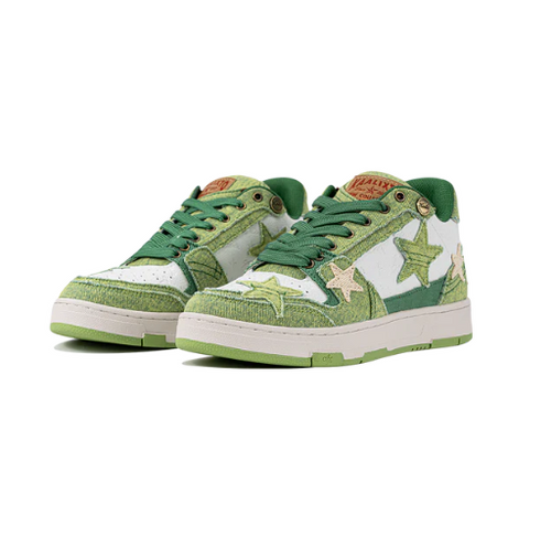 kaalixto Retro Star Sneakers - Avocado