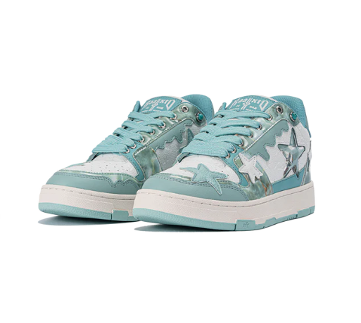 kaalixto Retro Star Sneakers - Green White