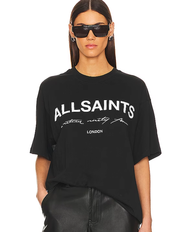 All saints nineteen ninety four black tee