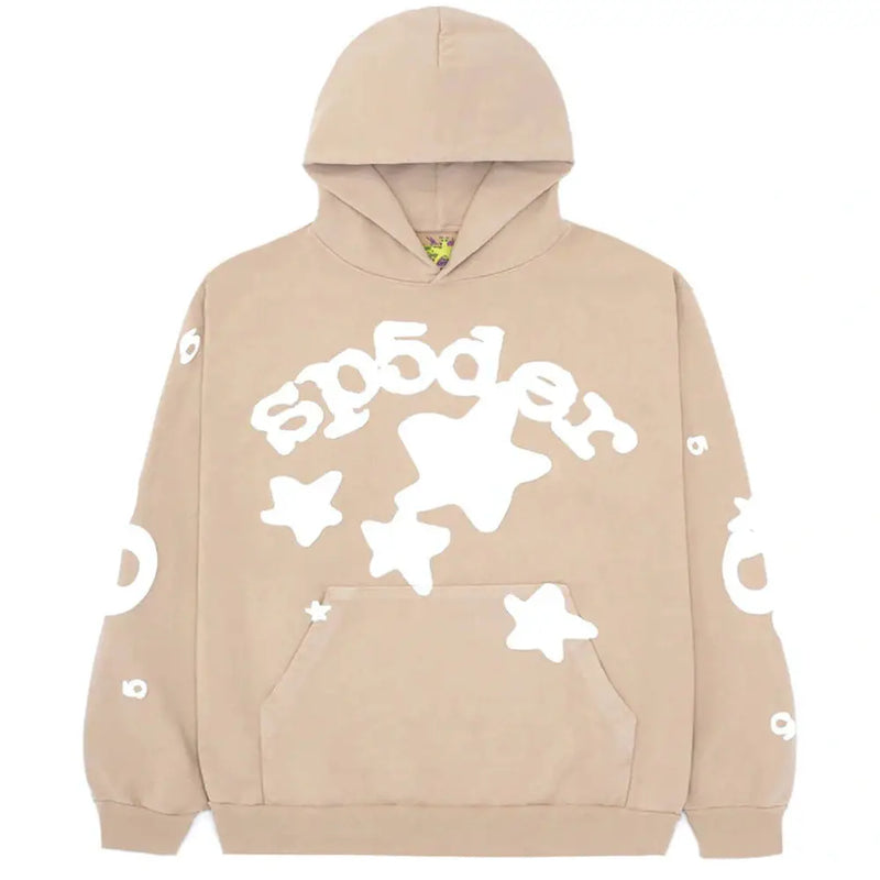 Sp5der Beluga Hoodie Sand