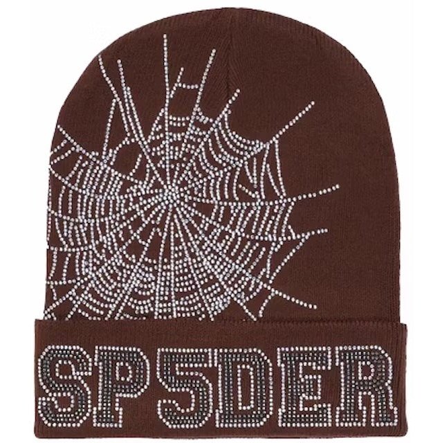 Sp5der Web Beanie Brown