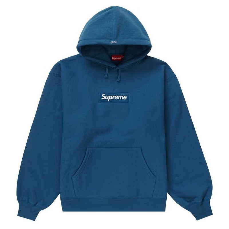 Supreme Box Logo Hooded Sweatshirt (FW23) Blue