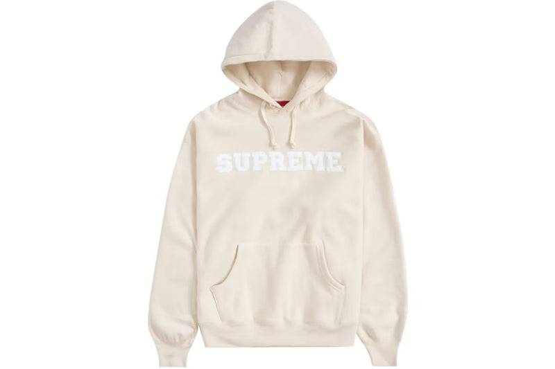 Supreme Collegiate Hooded Sweatshirt Natural