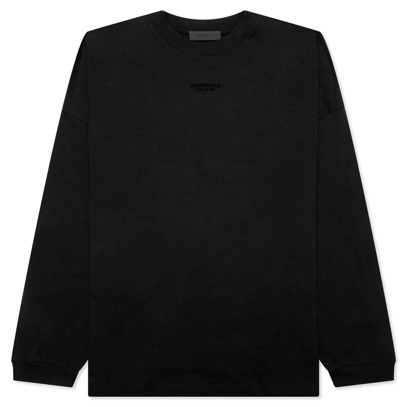 Fear of God Essentials Small Logo L/S Jet Black