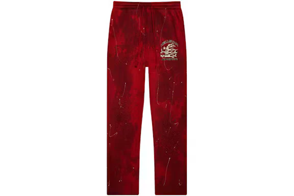 Hellstar Lava Wash Sweatpants Red Tye-Dye