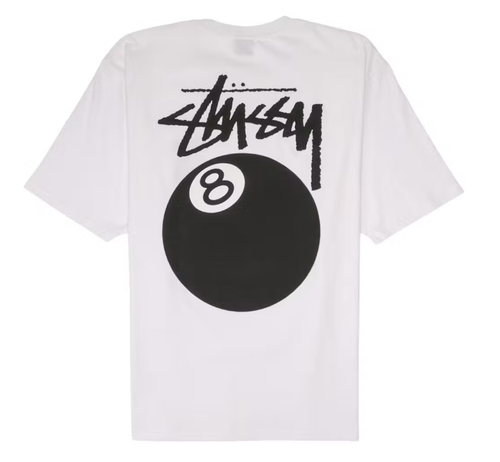 Stussy 8 Ball Tee White