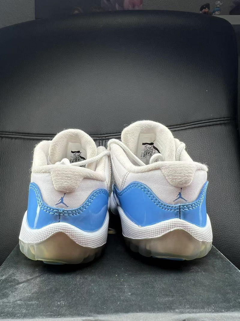 Jordan 11 Retro Low White Black University Blue (TD)（Pre-Owned）