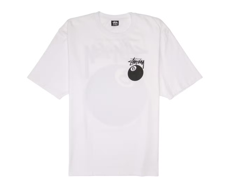 Stussy 8 Ball Tee White