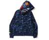 BAPE Color Camo Shark FulZip Hoodie Blue