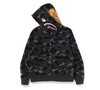 BAPE Color Camo Shark FulZip Hoodie Black