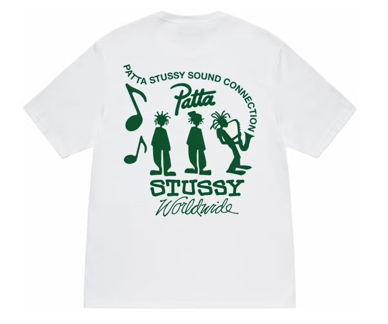 Stussy x Patta Sound Connection Tee White