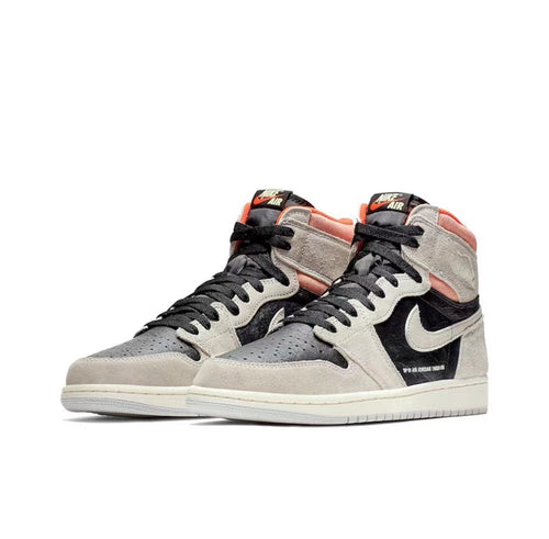 Jordan 1 Retro High Neutral Grey Hyper Crimson