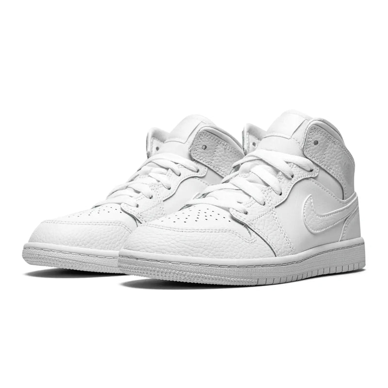 Air jordan 1 mid triple grey sales