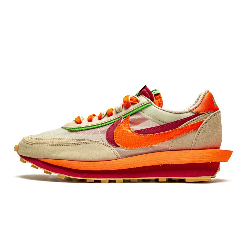 Nike LD Waffle sacai CLOT Kiss of Death Net Orange Blaze