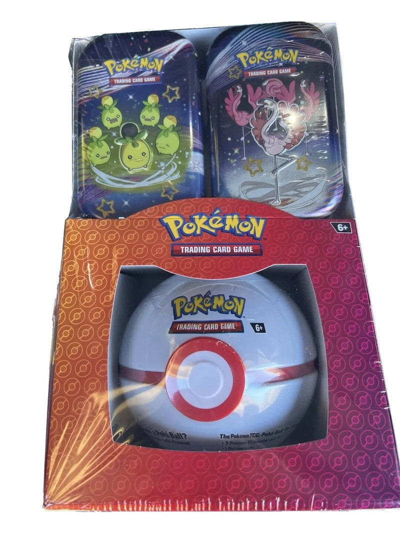 NEW Pokemon TCG Paldean Fates: Mini-Tins+PokeBall 6-Pack
