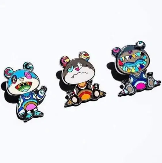 Takashi Murakami ComplexCon Bear Pin Set