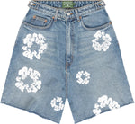 Denim Tears The Cotton Wreath Jean Short Light Wash