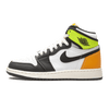 Jordan 1 Retro High White Black Volt University Gold (GS)