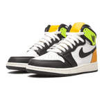 Jordan 1 Retro High White Black Volt University Gold (GS)