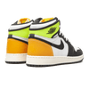 Jordan 1 Retro High White Black Volt University Gold (GS)