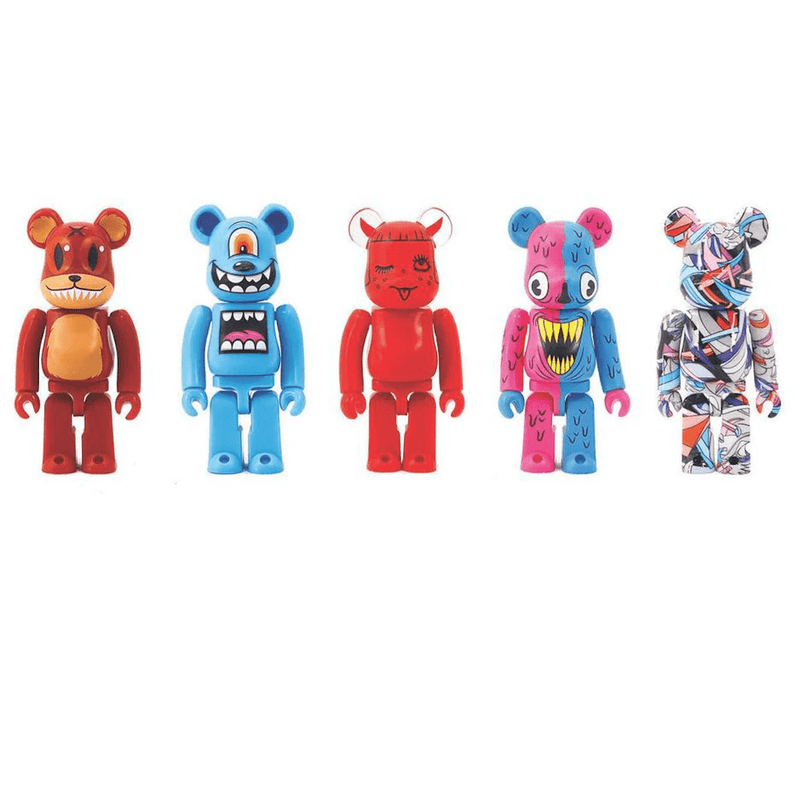 Bearbrick Series 2 DesignerCon Artist (Alex Pardee, Jeramine Rogers, Louis De Guzman, Greg Mike, and Valfre) 100% (Set of 5)