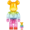 Bearbrick x Emotionally Unavailable Gradient Heart 100% & 400% Set Multi