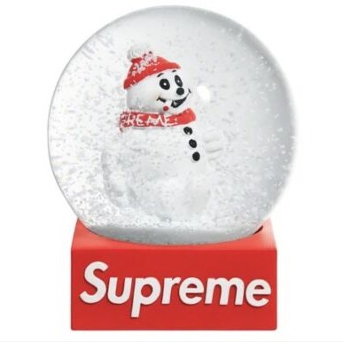 Supreme Snowman Snowglobe Red